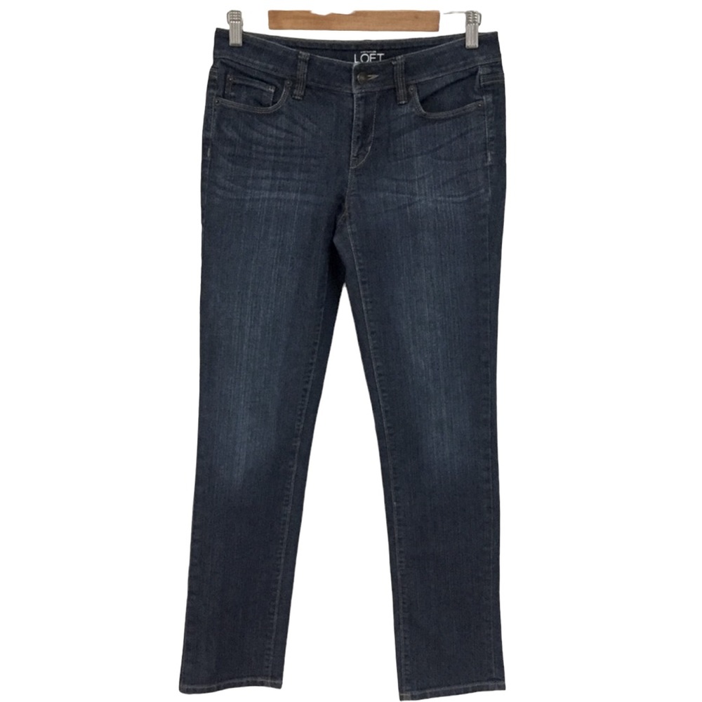 ANN TAYLOR LOFT sz 2 Jeans Modern Straight Blue
